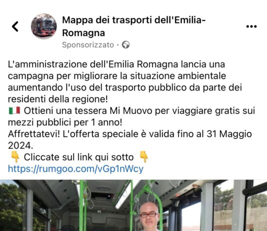 Abbonamenti gratuiti a bus e treni per tutti? E’ una truffa
