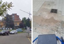 Poliambulatori di Carpi, l’ingresso è dissestato e si rischia di cadere