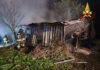 Incendio di un capanno agricolo a Novi di Modena