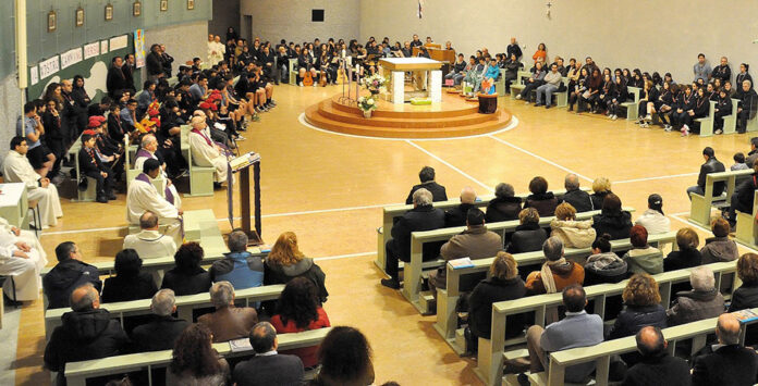 Aula liturgica di Quartirolo - foto archivio