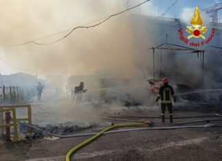 Soliera, maxi rogo in un’azienda di via Archimede