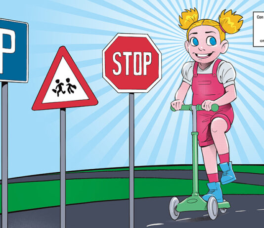 Bambini a scuola di sicurezza stradale al Borgogioioso