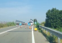 Via Guastalla, intervento di manutenzione sul cavalcavia