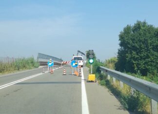 Via Guastalla, intervento di manutenzione sul cavalcavia