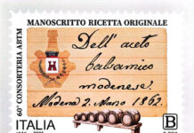 Emissione storica per il Balsamico Tradizionale: un francobollo celebra la ricetta originale e i 60 anni della Consorteria