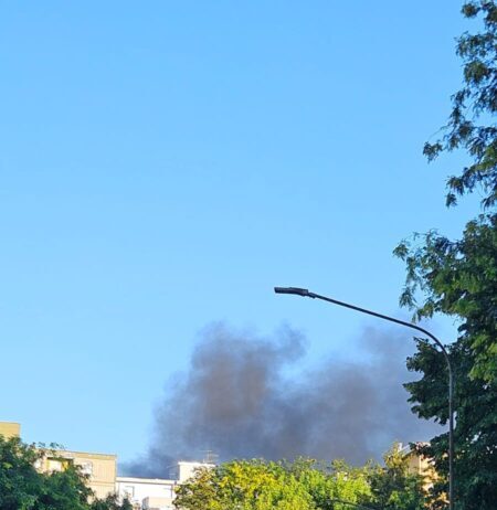 Incendio in via Unione Sovietica a Carpi