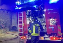 Incendio in un’azienda a San Martino in Rio