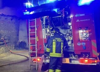 Incendio in un’azienda a San Martino in Rio