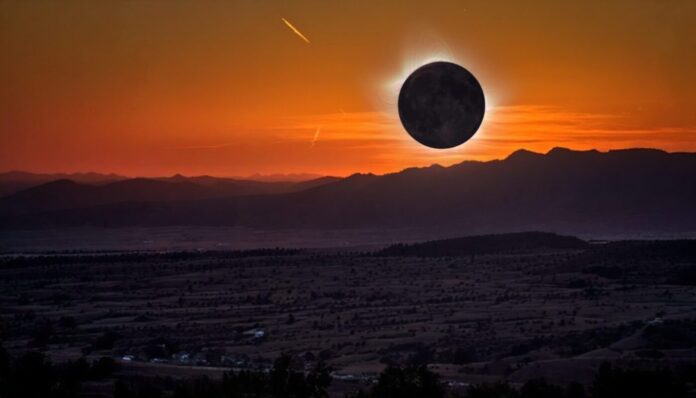 Firefly_usa questa immagine ma metti un'eclisse solare al posto del sole 698837