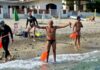 Nino Squatrito attraversa a nuoto lo Stretto di Messina: 3,5 chilometri in 59 minuti