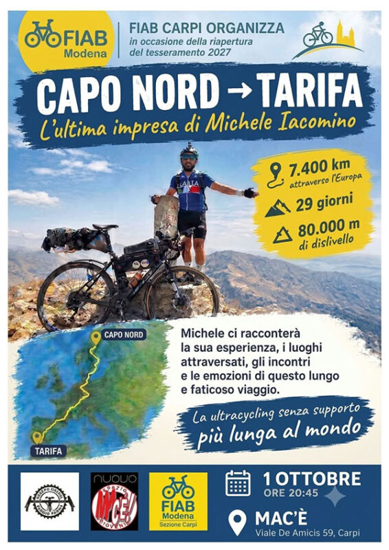 Michele Iacomino da Capo Nord a Tarifa