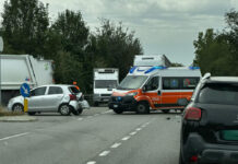 Tamponamento tra un’auto e una moto, 19enne trasportata a Bologna in elisoccorso
