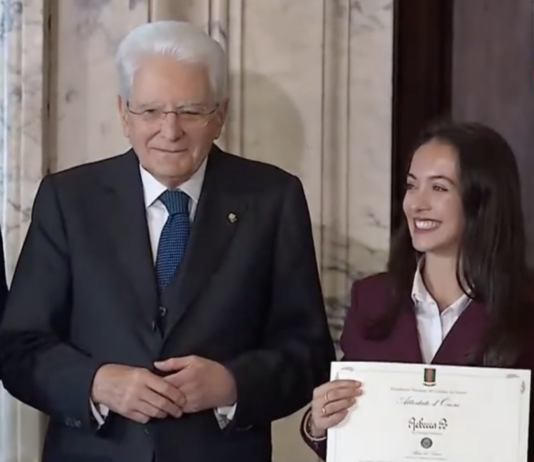 Dai banchi dell’Itis al Quirinale: Rebecca Po premiata da Mattarella tra i 25 Alfieri del Lavoro