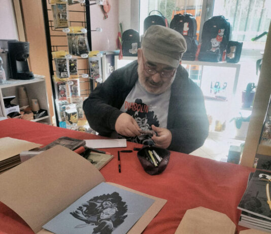 Diabolik e il mondo del fumetto conquistano l’Edicola Enoteca Giulia e Fabio